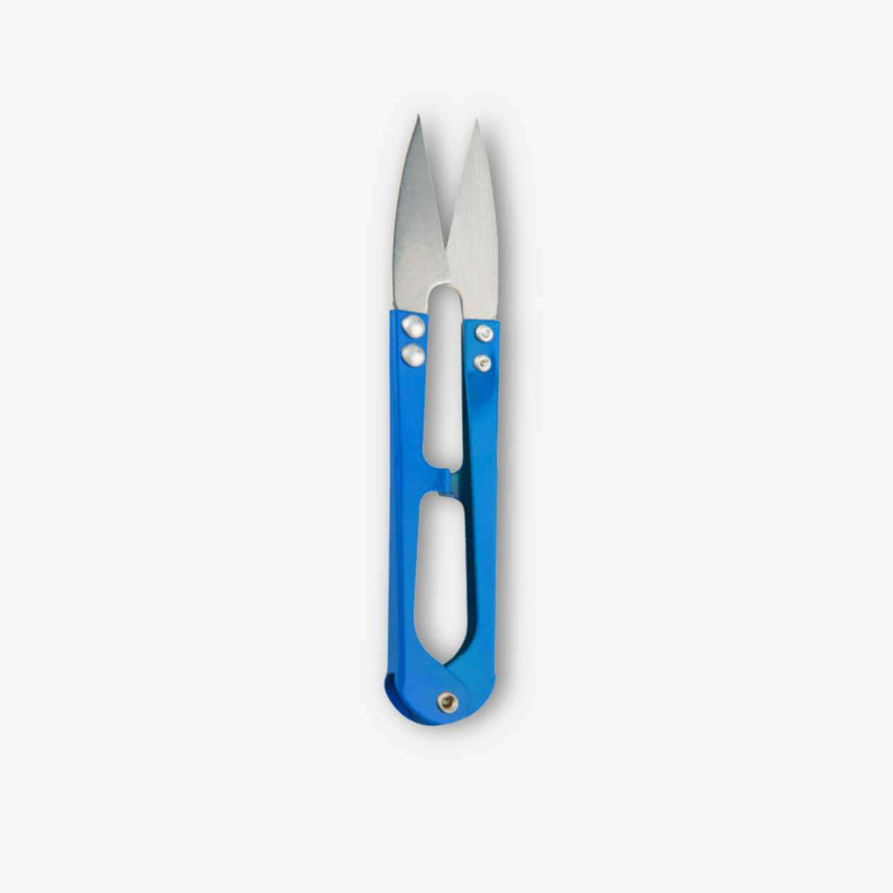 Mini pruning shears with blue handle - lightweight snips for hydroponics or indoor gardening..jpg